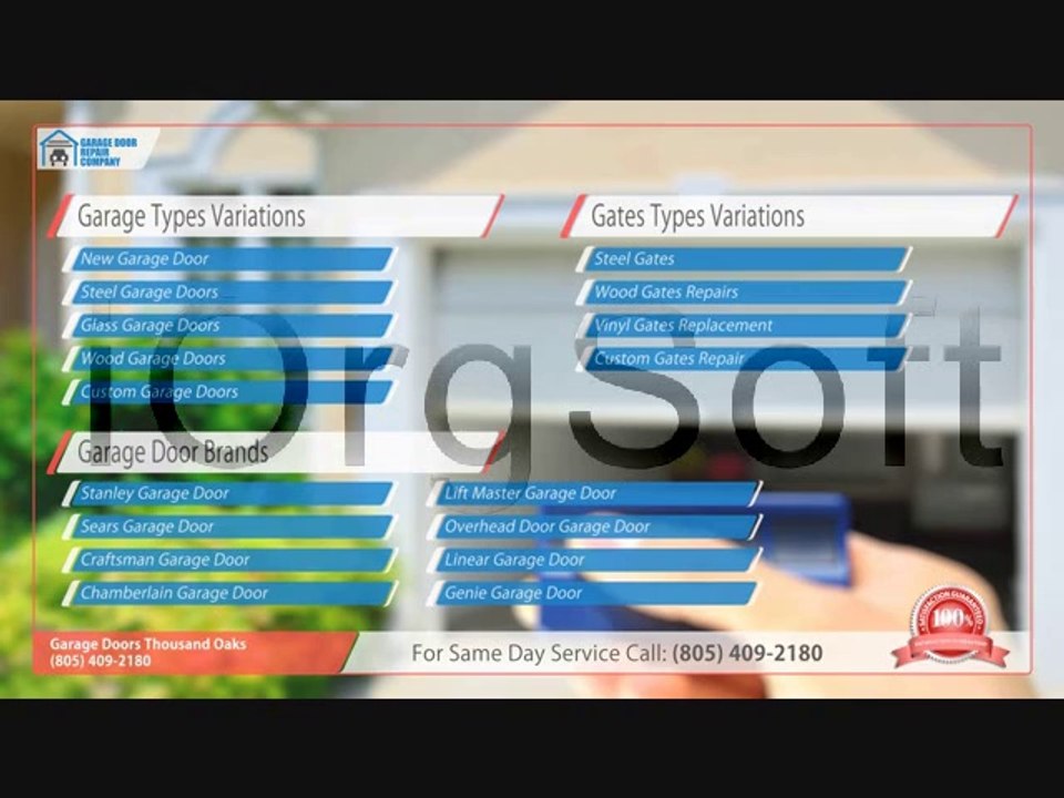 Garage Doors  thousand oaks (805) 409-2180