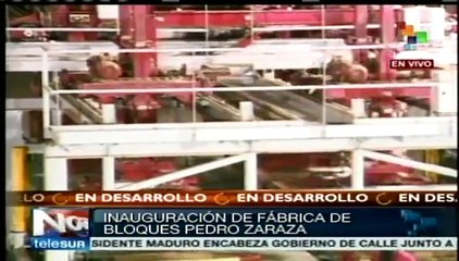 Venezuela: inauguran en Guárico empresa de bloques, tejas y ladrillo
