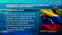 Venezuela rechaza intentos intervencionistas de Panamá