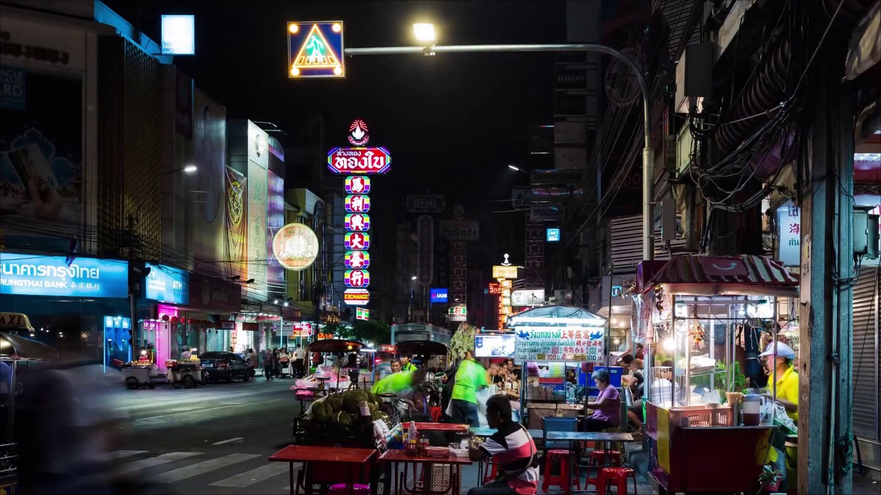 Bangkok by night - Timelapse HD