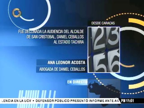 Alcalde Daniel Ceballos será presentado en Táchira