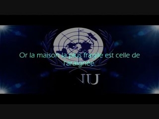 Le SHIRK Mondial le LOGO de l'ONU avec verset du Coran l'araignée A VOIR ABSOLUMENT