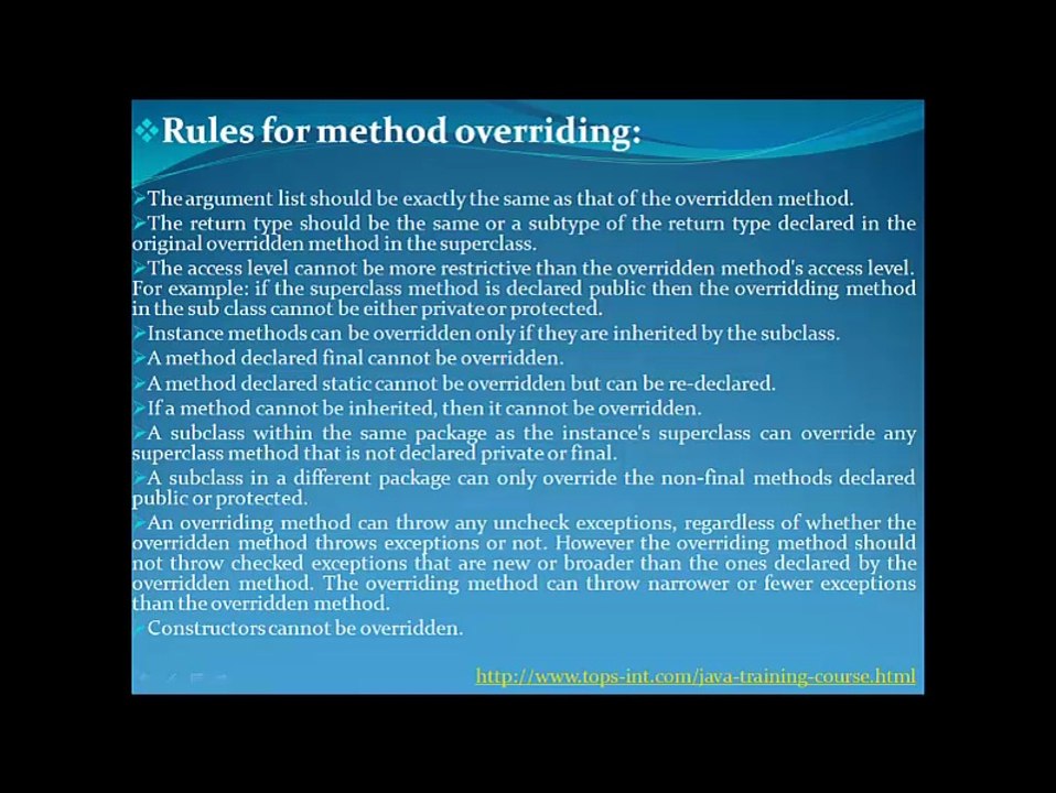 Learn java objects inheritance-overriding-polymorphism