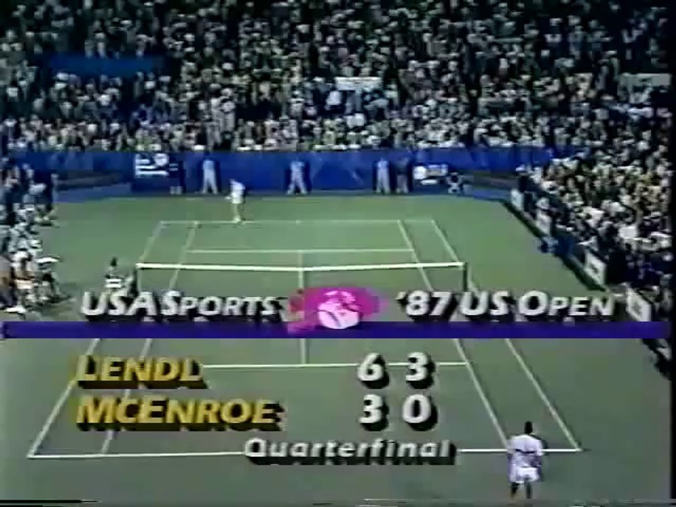 US Open 1987 1-4 Final - Ivan Lendl vs John McEnroe FULL MATCH