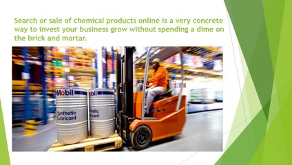 ROLE OF CHEMICAL PRODUCTS IN B2B MARKETPLACES