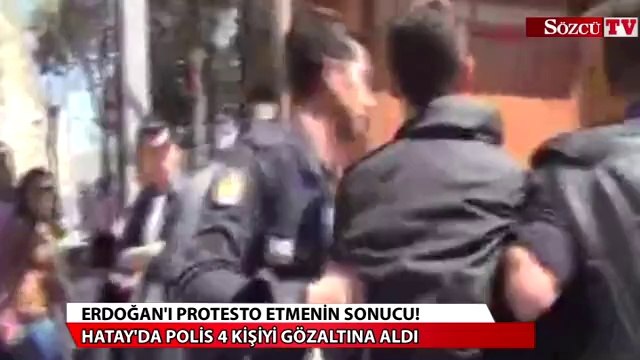 Başbakan protestosuna polis müdahalesi!