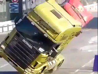 truck drifting in snow