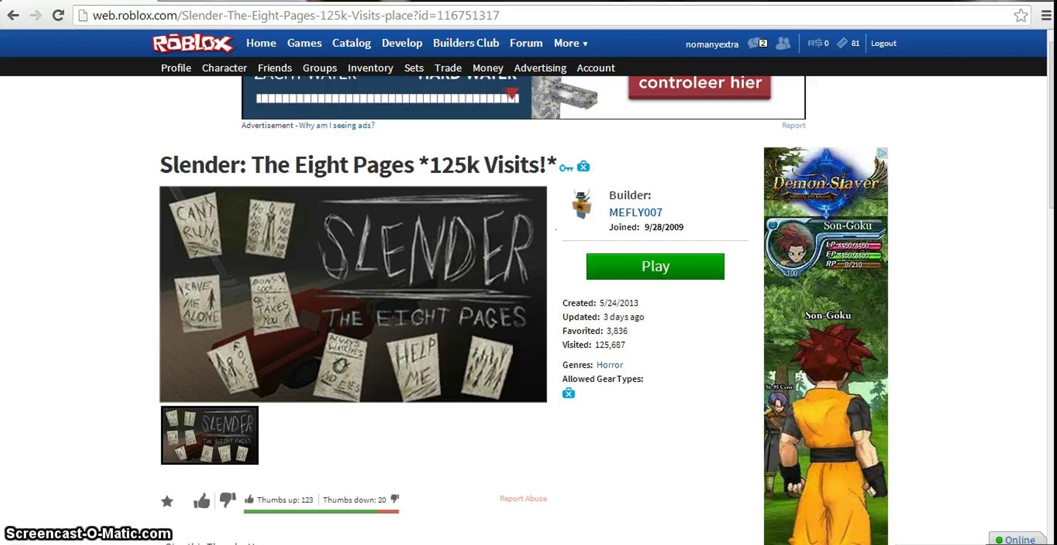 He Scared Me Slender The Eight Pages Roblox Let S Play Part 1 Video Dailymotion - slender the eight pages roblox