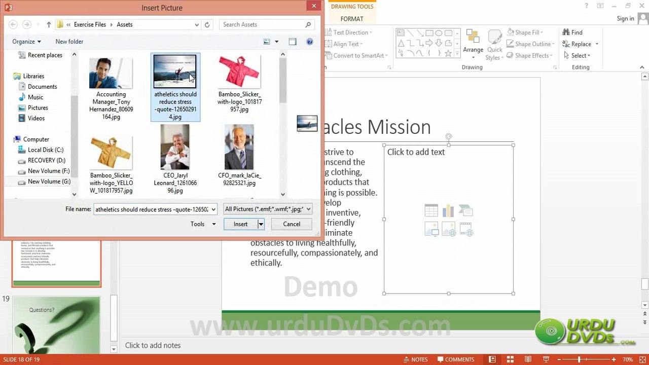 19. Powerpoint 2013 in Urdu - Adding Effects to Images