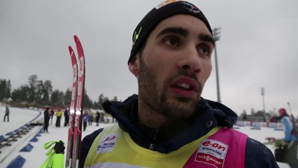 BIATHLON itw Martin Fourcade vainqueur du globe de la poursuite