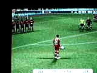 Coup Franc Santa cruz.Barre rentrante