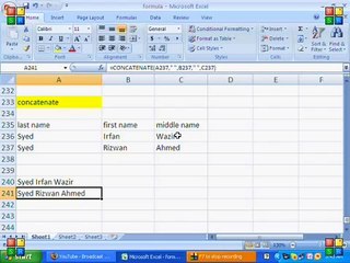 MS Excel Lecture 18 By Mr. Mubashar