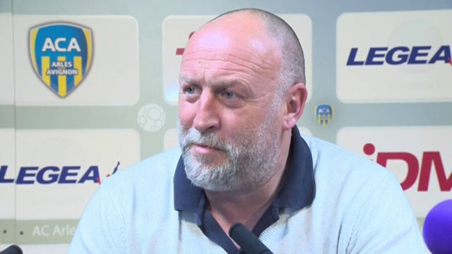 Conférence de presse AC Arles Avignon - FC Istres (2-2) : Franck DUMAS (ACA) - José PASQUALETTI (FCIOP) - 2013/2014