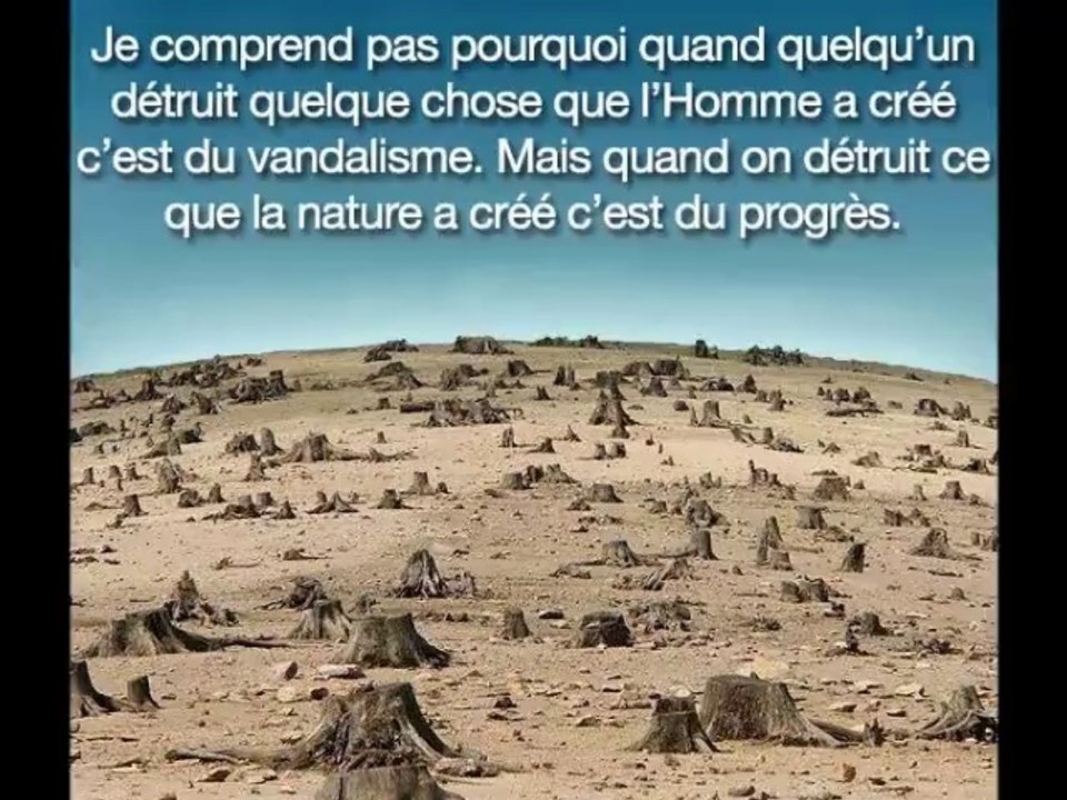 Notre terre crève de leurs profits...