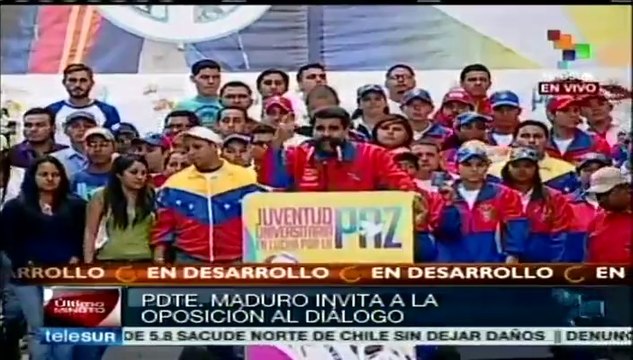 Nicolás Maduro reitera llamado al diálogo a estudiantes opositores