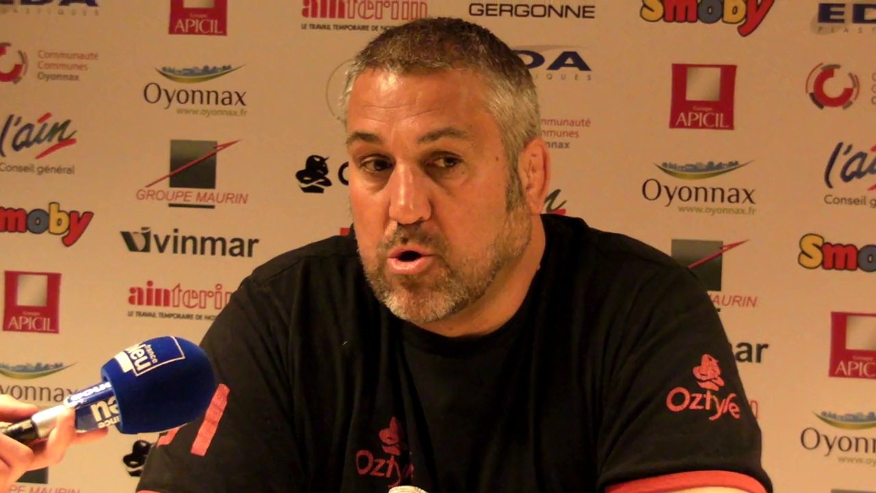 Rugby Top 14 - Christophe Urios après Oyonnax - Montpellier (1ère partie)