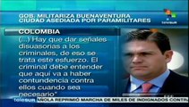 Gobierno colombiano militariza Buenaventura ante violencia paramilitar
