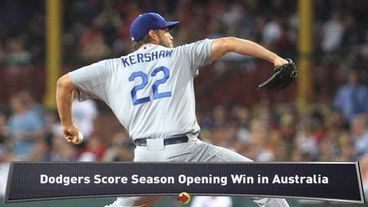 Kershaw, Dodgers Win Opener in Australia