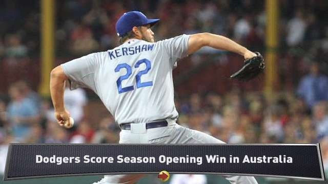 Kershaw, Dodgers Win Opener in Australia