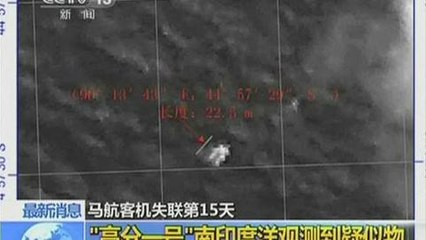 New satellite images show possible debris