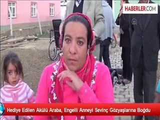 Hediye Edilen Akülü Araba, Engelli Anneyi Sevinç Gözyaşlarına Boğdu