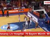 Galatasaray Liv Hospital: 76 Bayern Münih: 69