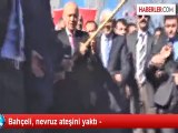 Bahçeli, nevruz ateşini yaktı -