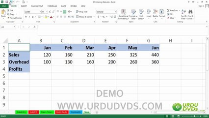 17. MS. Excel 2013 in Urdu - Saving Files