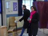 Municipales 2014: la candidate PS Anne Hidalgo a voté - 23/03