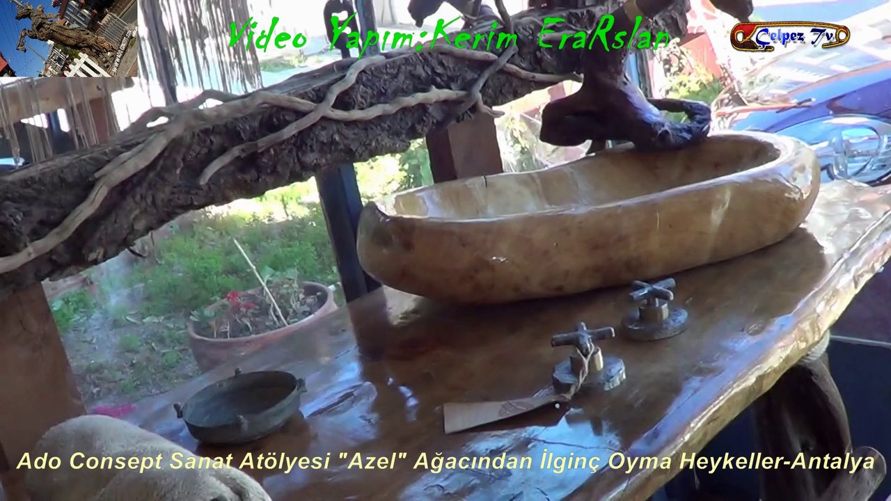 Ado Consept Sanat Atölyesi "Mazel" Ağacından İlginç Oyma Heykeller(İç Mekan)-Antalya