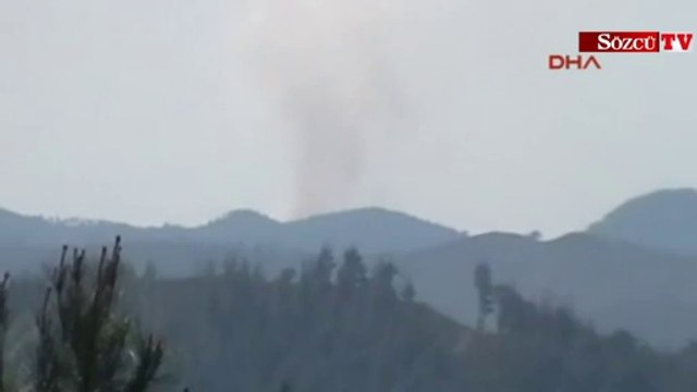 Sınırda savaş uçağı düştü