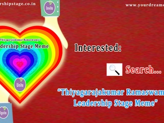 Thiyagarajakumar Ramaswamy Leadership Stage Meme