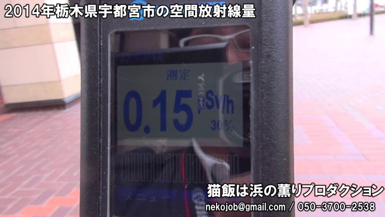 2014年　栃木県宇都宮市の空間放射線量