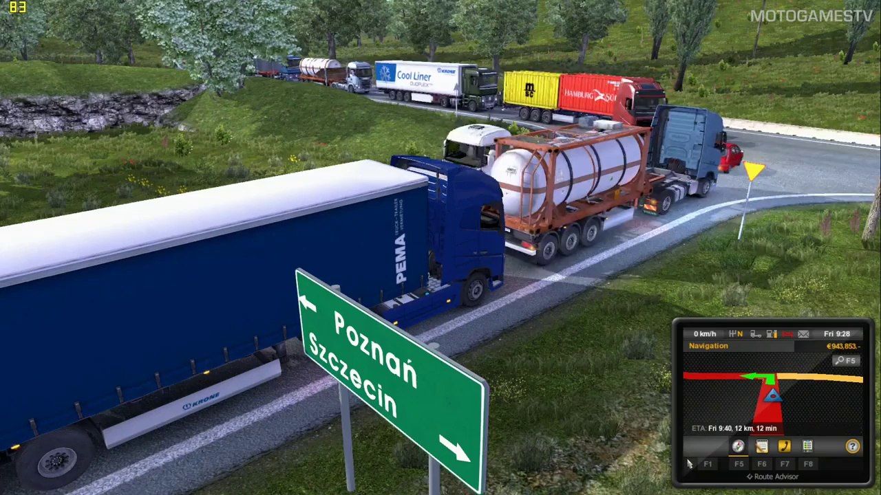 Euro Truck Simulator 2 1.9 Open Beta - Adaptive Increased Traffic Mod