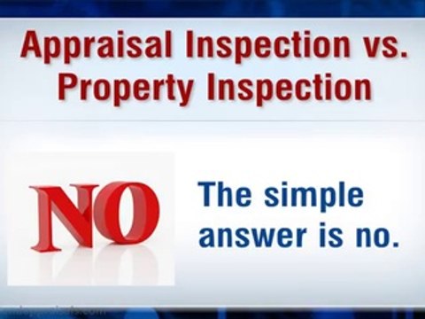 Chicago Appraiser - Appraisal Inspection vs Property Inspect