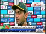 Mohammad Hafeez Sharing his views after match