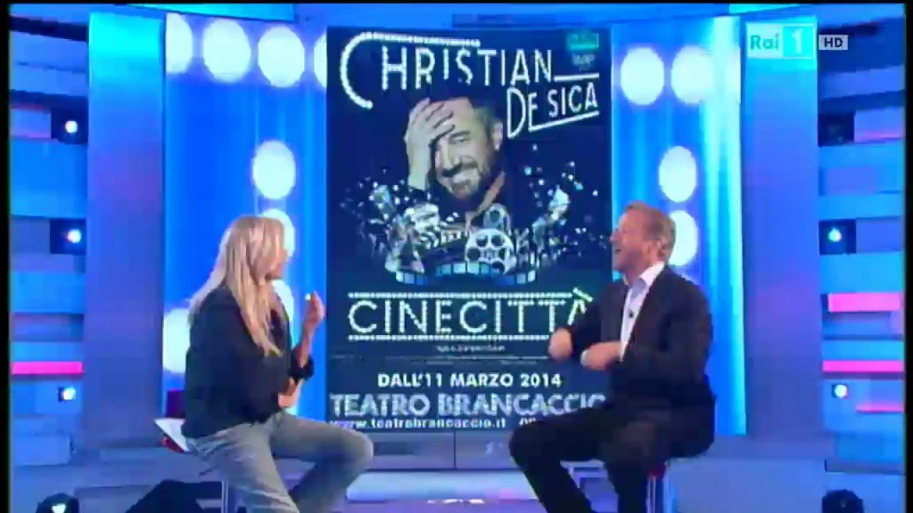 Domenica In intervista Crisian De sica 16-03-2014