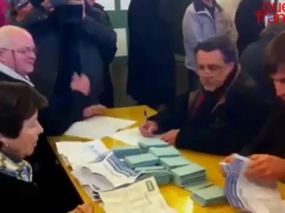 Dépouillement des municipales à Cherbourg Octeville