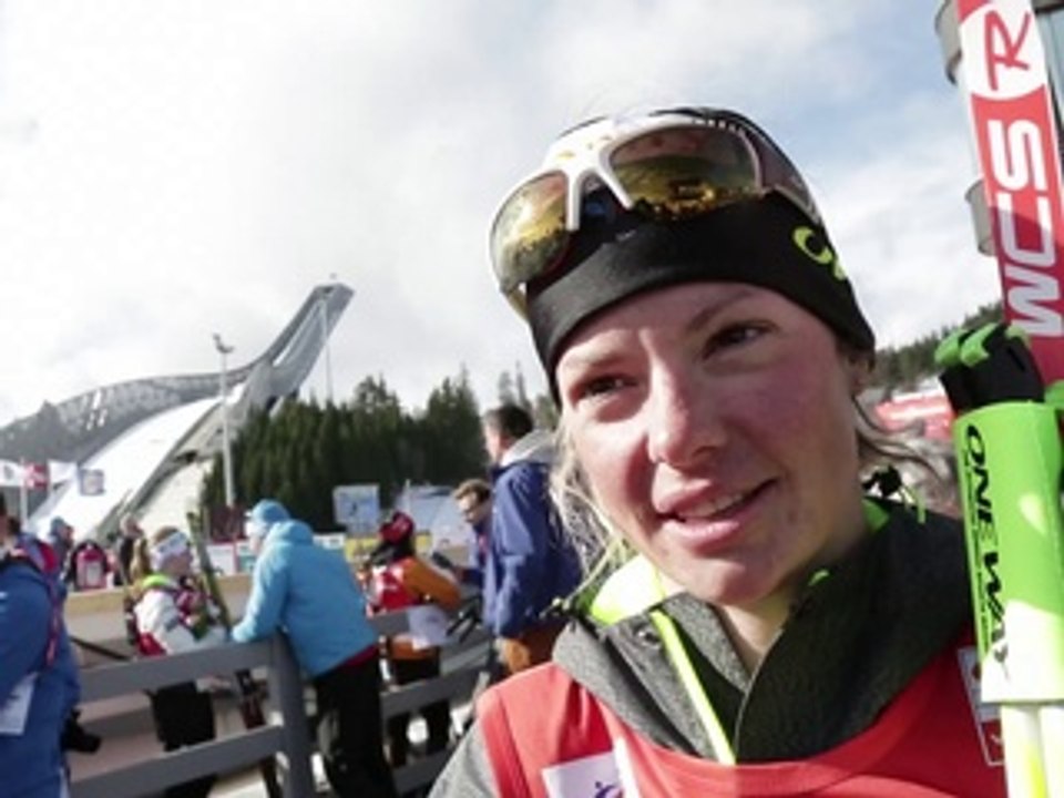 BIATHLON itw Marie Dorin, 3e de la mass-start d'Oslo