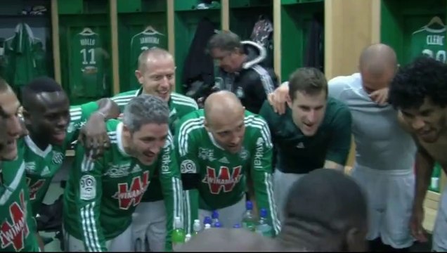 La joie des Verts après ASSE - Sochaux