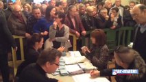Dépouillement du premier tour des municipales à Fréjus