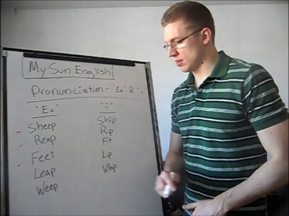 English lesson - Pronunciation - " Ee" & "i"
