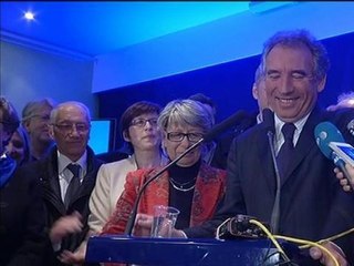 Municipales 2014: François Bayrou s’exprime très ému à Pau - 23/03