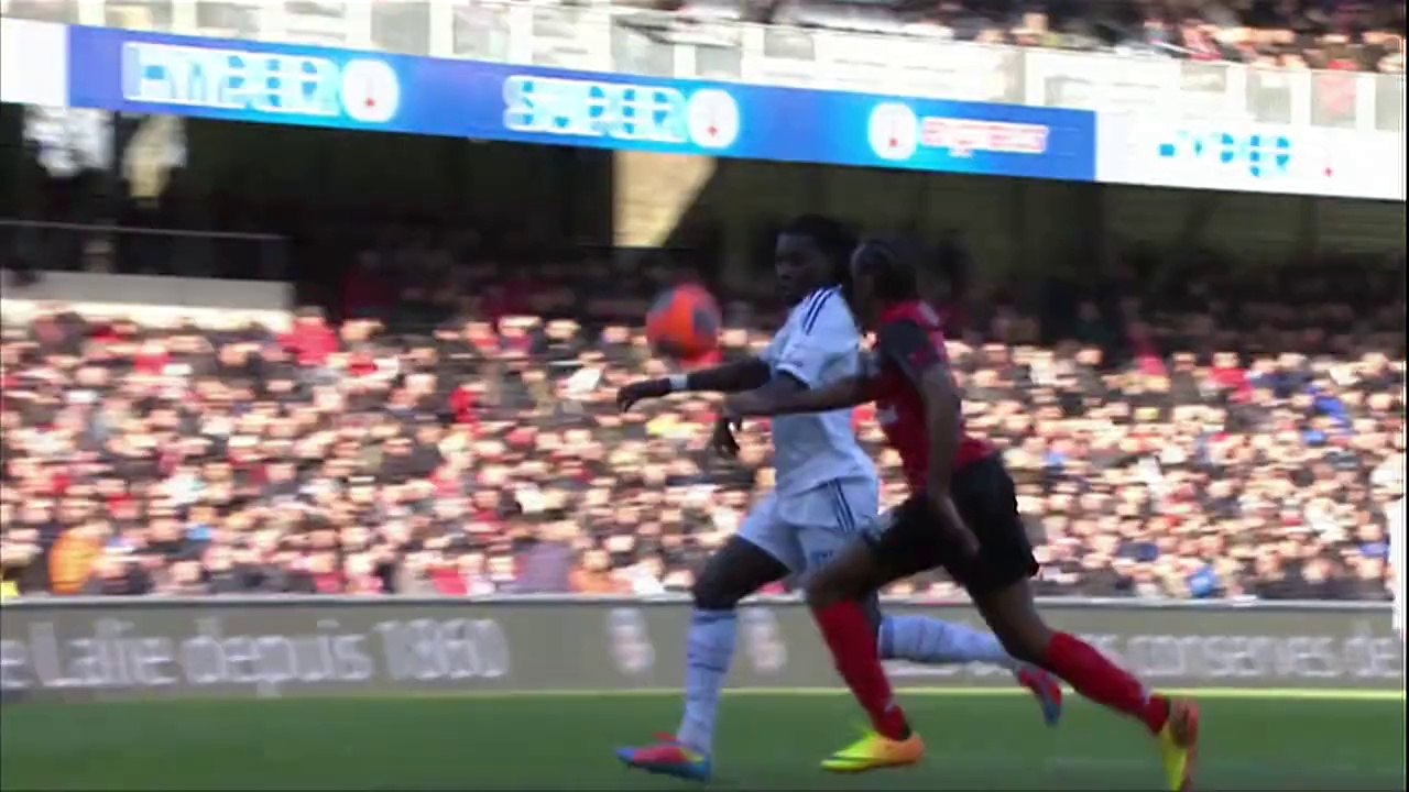But Bafetimbi GOMIS (46ème) - EA Guingamp - Olympique Lyonnais - (0-1) - 23/03/14 - (EAG-OL)