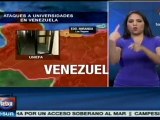 Ataques a universidades de Venezuela los cometen vándalos fascistas