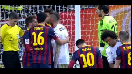 Goal lionel Messi - Real Madrid 2-2 Barcelona - 23.03.2014