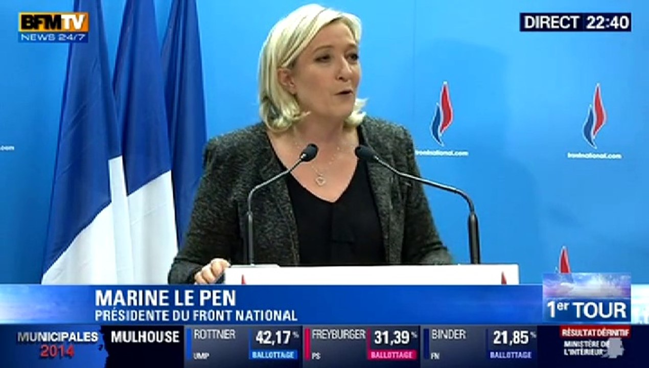 Le Pen : maintien du FN "partout où nous en avons la possibilité", réexamen "dans quelques villes"