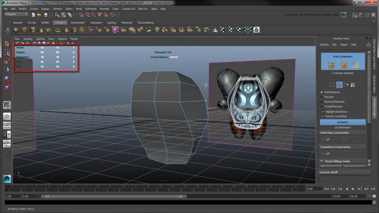 Modeling a Jetpack Game Asset - Part 1- Body shell