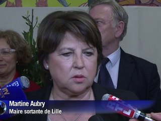 Martine Aubry largement en tête au 1er tour des Municipales