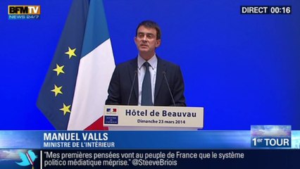 Valls : le message de l'abstention, "tous les responsables politiques doivent l'entendre"